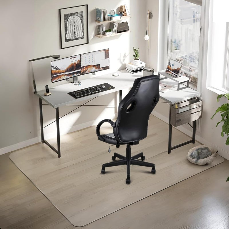 Azadx Office Chair Mat for Hard Floors 48" X 72", Clear PVC Chair Mat for Hardwood Floor, Durable Plastic Floor Protector Mat for Home and Office use (48" X 72" Rectangle) - Image 1